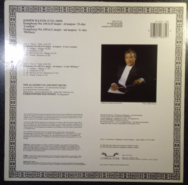 Symphony No. 104 "London", Symphony No. 100 "Military"