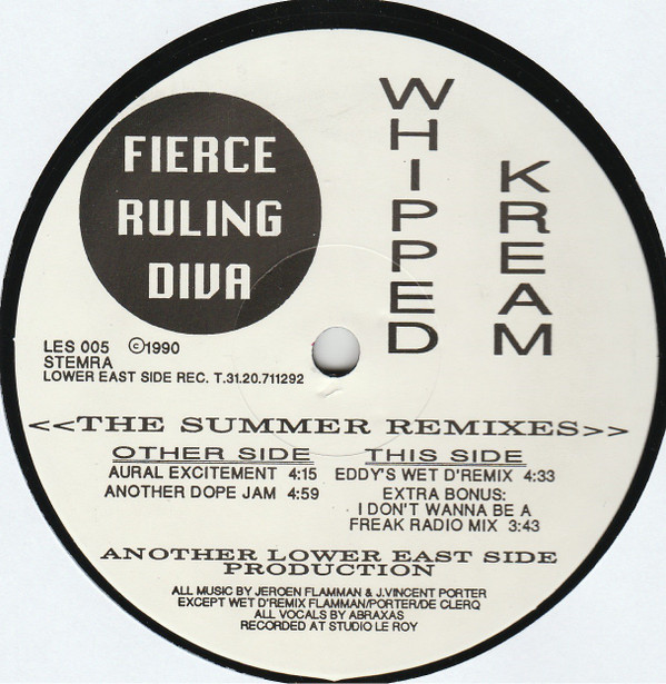 Fierce Ruling Diva - Whipped Kream (The Summer Remixes) | Lower East Side Records (LES 005) - 3