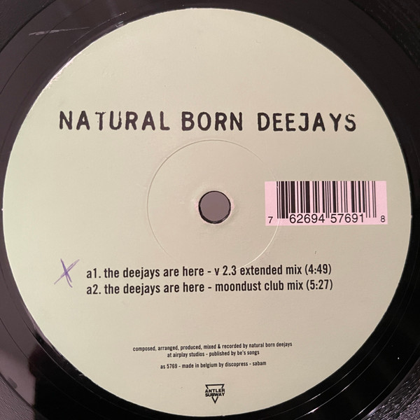 Natural Born Deejays - The Deejays Are Here / Airplay | Antler-Subway (AS 5769) - main Natural Born Deejays - The Deejays Are Here / Airplay | Antler-Subway (AS 5769) - main
