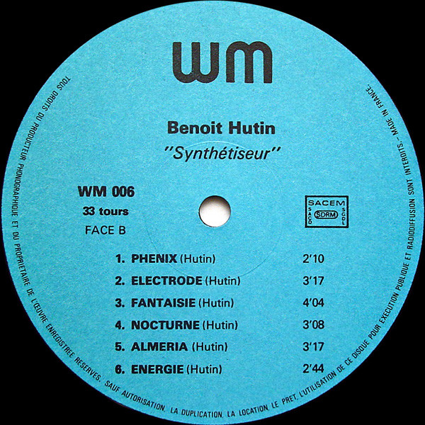 Benoit Hutin - Synthétiseur | WM (WM 006) - 4 Benoit Hutin - Synthétiseur | WM (WM 006) - 4