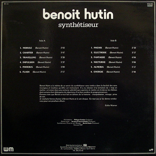 Benoit Hutin - Synthétiseur | WM (WM 006) - 2 Benoit Hutin - Synthétiseur | WM (WM 006) - 2