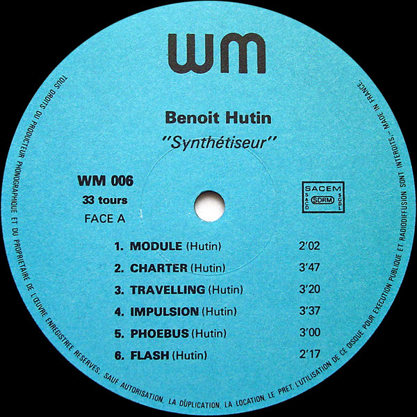 Benoit Hutin - Synthétiseur | WM (WM 006) - 3 Benoit Hutin - Synthétiseur | WM (WM 006) - 3