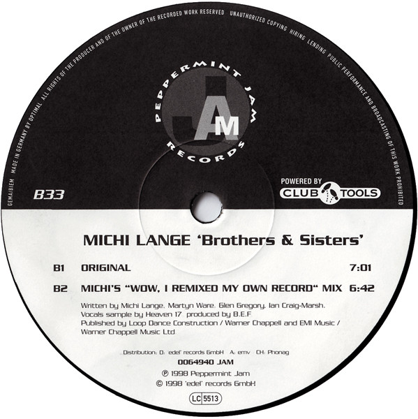 Michi Lange - Brothers & Sisters | Peppermint Jam (0064940 JAM) - 3 Michi Lange - Brothers & Sisters | Peppermint Jam (0064940 JAM) - 3