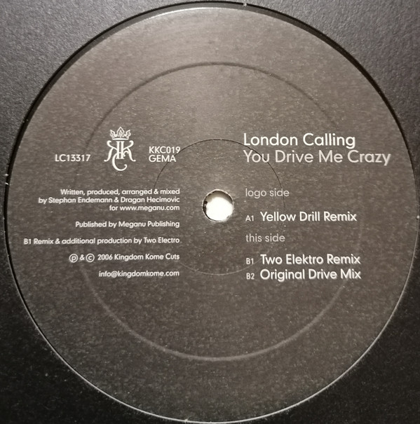 London Calling - You Drive Me Crazy | Kingdom Kome Cuts (KKC019) - 2 London Calling - You Drive Me Crazy | Kingdom Kome Cuts (KKC019) - 2