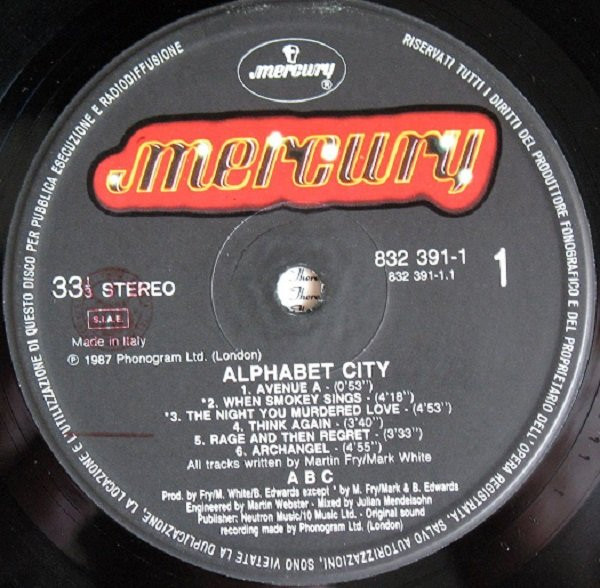 ABC - Alphabet City | Mercury (832 391-1) - 3 ABC - Alphabet City | Mercury (832 391-1) - 3