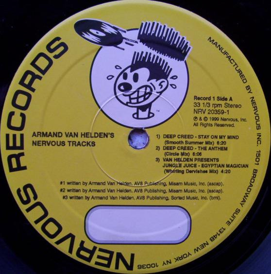 Armand Van Helden - Nervous Tracks: Vol 1/5 | Nervous Records (NRV 20359-1) - 3