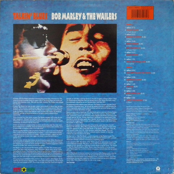 Bob Marley & The Wailers - Talkin' Blues | Tuff Gong (TGLLP 12) - 2