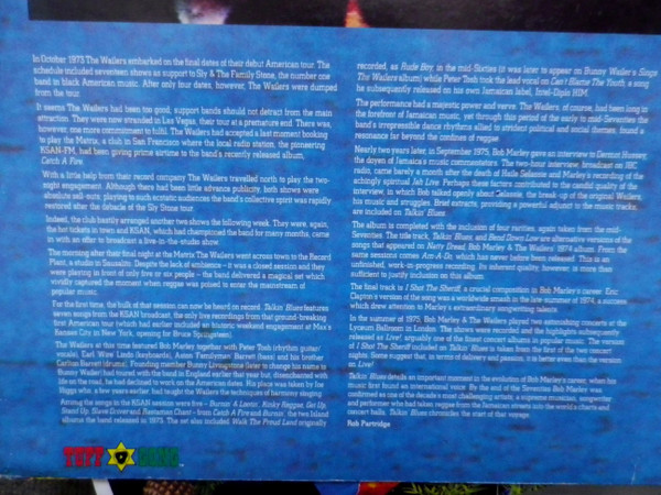 Bob Marley & The Wailers - Talkin' Blues | Tuff Gong (TGLLP 12) - 9