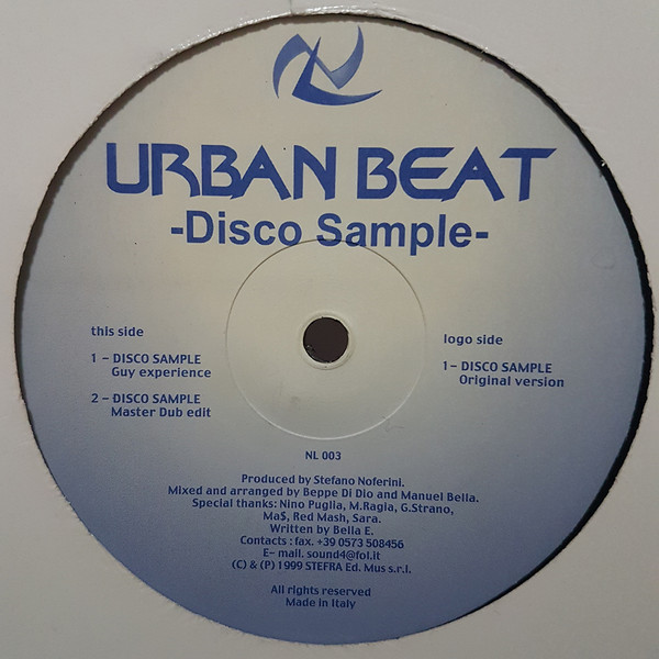 Urban Beat - Disco Sample | No Label (NL 003) - main Urban Beat - Disco Sample | No Label (NL 003) - main