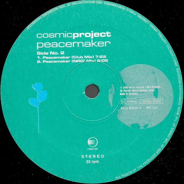 Cosmic Project - Peacemaker | Nerve (8573 83716-0) - 4 Cosmic Project - Peacemaker | Nerve (8573 83716-0) - 4
