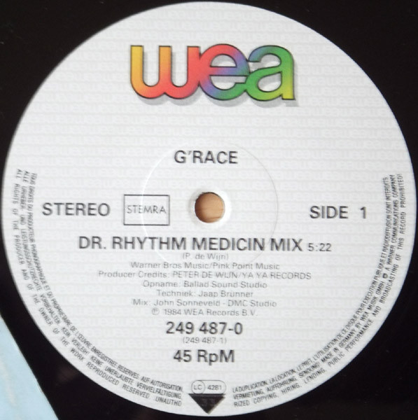 G'Race - Dr. Rhythm | WEA Records B.V. (249 487-0) - 2 G'Race - Dr. Rhythm | WEA Records B.V. (249 487-0) - 2