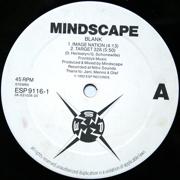 Mindscape - Blank | ESP Records (ESP 9116-1) - 3