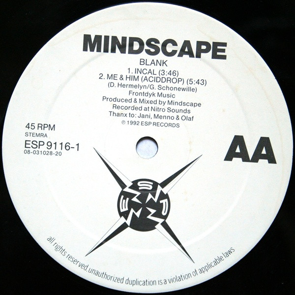 Mindscape - Blank | ESP Records (ESP 9116-1) - 4