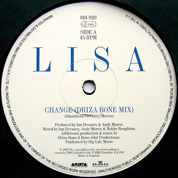 Lisa Stansfield - Change | Arista (614 820) - 3