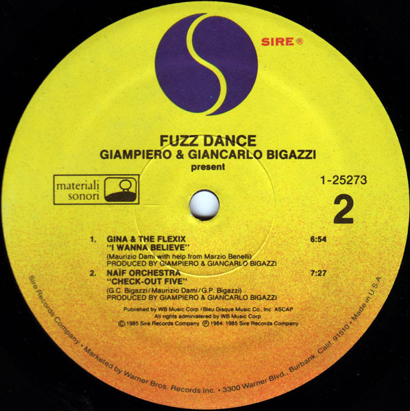 Various - Fuzz Dance | Sire (1-25273) - 4 Various - Fuzz Dance | Sire (1-25273) - 4