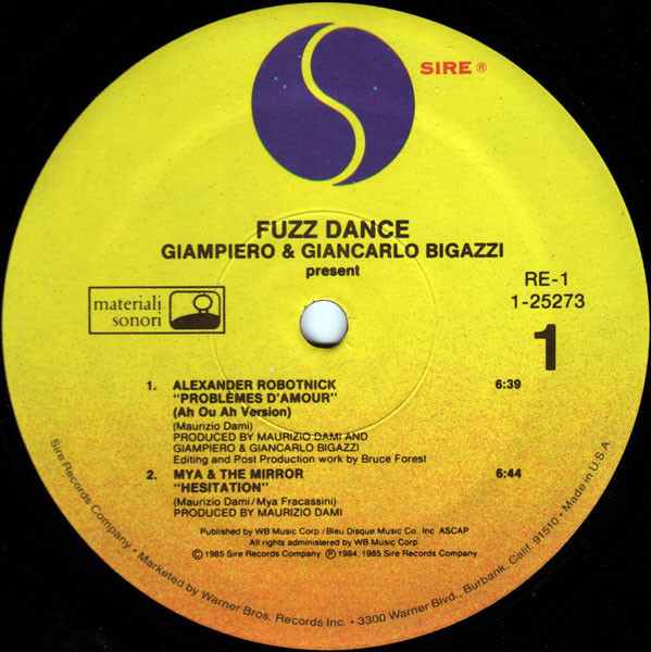 Various - Fuzz Dance | Sire (1-25273) - 3 Various - Fuzz Dance | Sire (1-25273) - 3