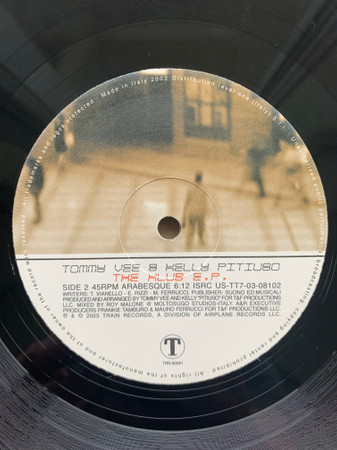 Tommy Vee & Kelly Pitiuso - The Klub EP | Train! Records (TRN 60081) - 4