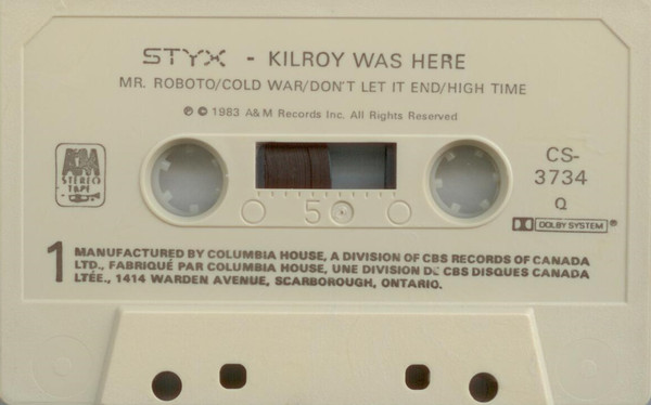 Styx - Kilroy Was Here | A&M Records (CS-3734) - 3 Styx - Kilroy Was Here | A&M Records (CS-3734) - 3
