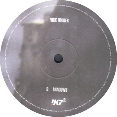 Nick Holder - Sometimes I'm Blue | !K7 Records (K7r024ep) - 4