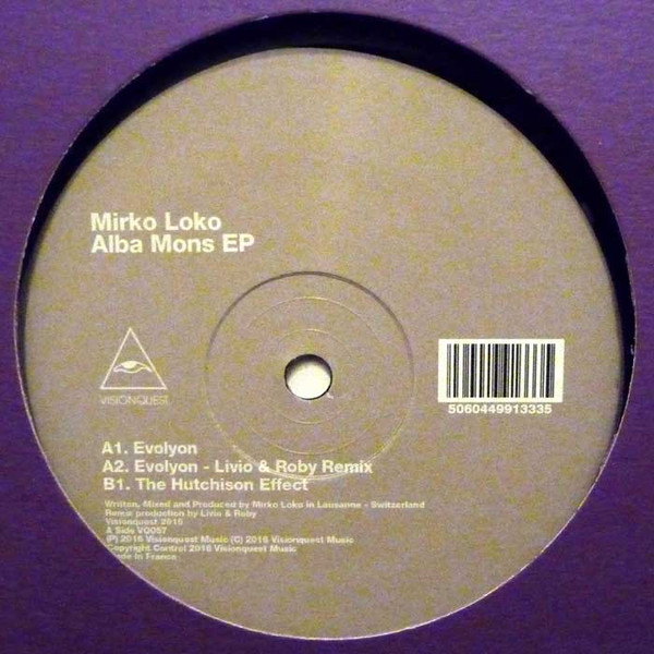 Mirko Loko - Alba Mons EP | Visionquest (VQ057) - main Mirko Loko - Alba Mons EP | Visionquest (VQ057) - main