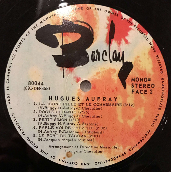 Hugues Aufray - Hugues | Barclay (80044) - 4 Hugues Aufray - Hugues | Barclay (80044) - 4