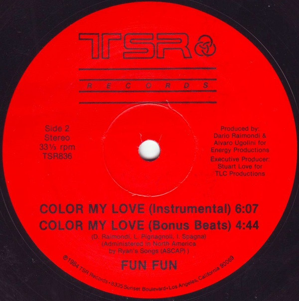 Fun Fun - Color My Love | TSR Records (TSR836) - 4