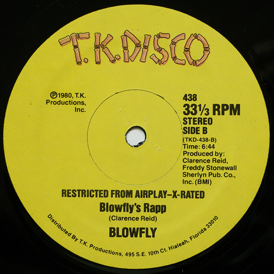 Blowfly - Rapp Dirty | T.K. Disco (438) - 2 Blowfly - Rapp Dirty | T.K. Disco (438) - 2