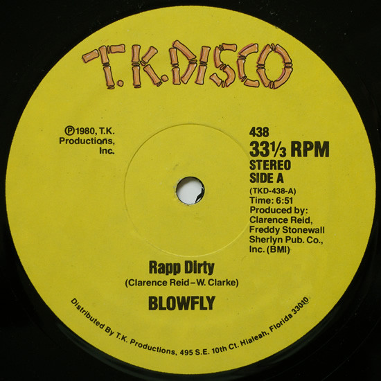 Blowfly - Rapp Dirty | T.K. Disco (438)
