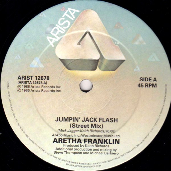 Aretha Franklin - Jumpin' Jack Flash | Arista (ARIST 12678) - 3 Aretha Franklin - Jumpin' Jack Flash | Arista (ARIST 12678) - 3