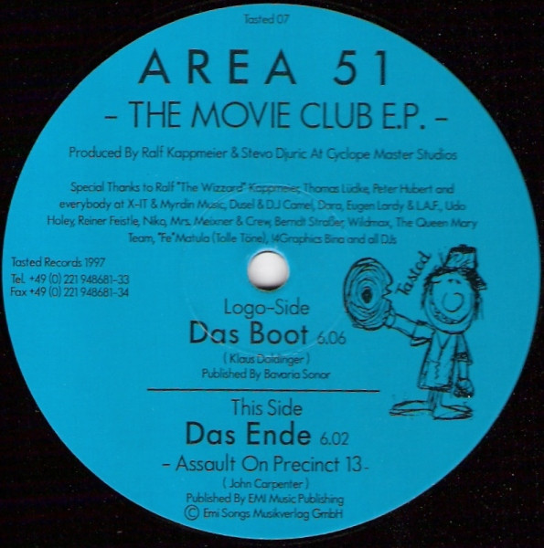 Area 51 - The Movie Club E.P. | Tasted (Tasted 07) - main Area 51 - The Movie Club E.P. | Tasted (Tasted 07) - main