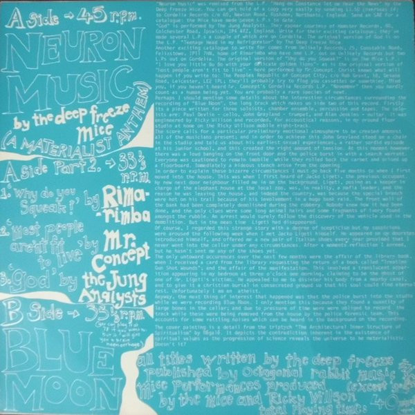The Deep Freeze Mice & Rimarimba & Mr. Concept & The Jung Analysts - Neuron Music | Cordelia Records (ericat 016) - 2 The Deep Freeze Mice & Rimarimba & Mr. Concept & The Jung Analysts - Neuron Music | Cordelia Records (ericat 016) - 2
