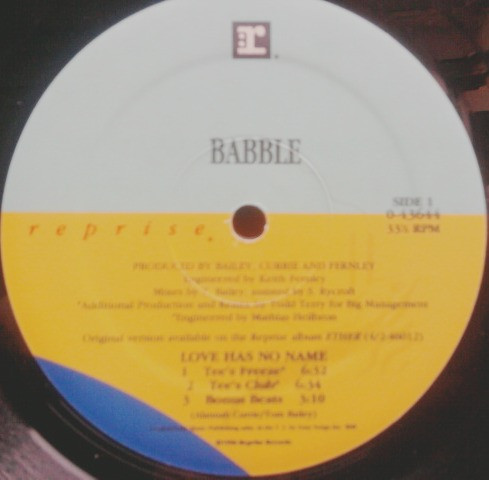 Babble - Love Has No Name | Reprise Records (0-43644) - 3