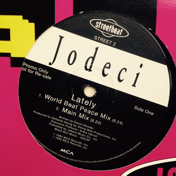 Jodeci / Chanté Moore - Lately / Who Do I Turn To | MCA Records (STREET 2)