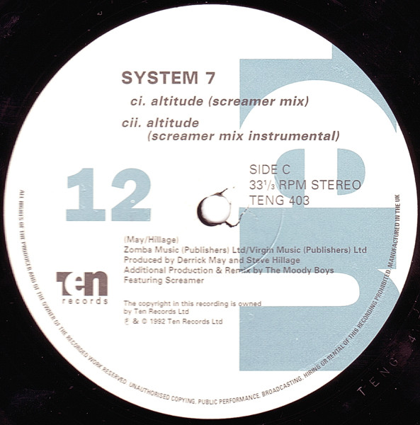 System 7 Featuring Ultra Naté - Altitude | 10 Records (TENG 403) - 6