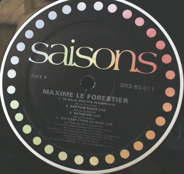 Maxime Le Forestier - Les Jours Meilleurs | Saisons (SNS-80.011) - 4