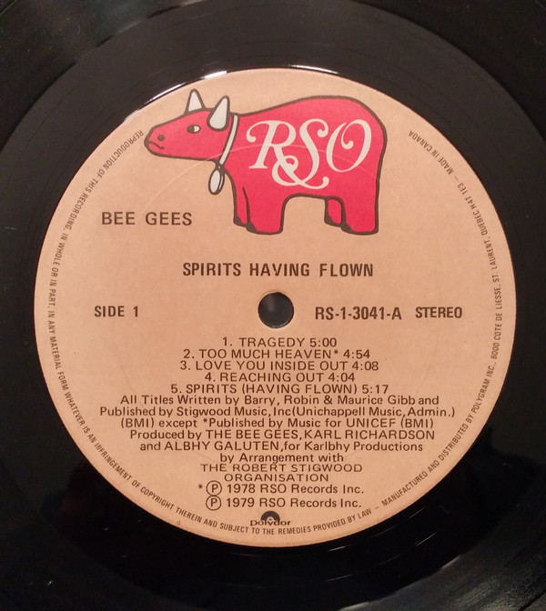 Bee Gees - Spirits Having Flown | RSO (RS-1-3041) - 4 Bee Gees - Spirits Having Flown | RSO (RS-1-3041) - 4