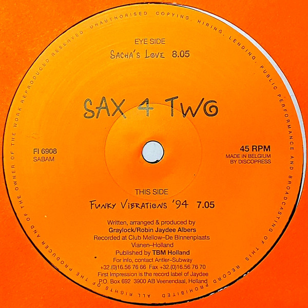 Sax 4 Two - Sacha's Love | First Impression (FI 6908) - 2
