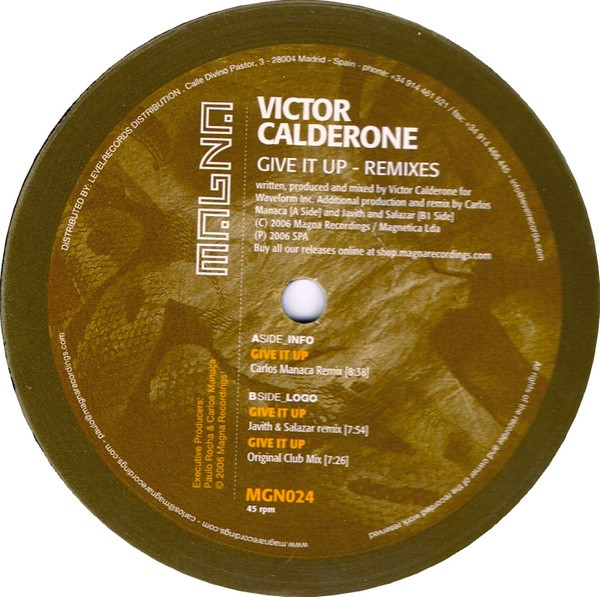 Victor Calderone - Give It Up | Magna Recordings (MGN024) - 3 Victor Calderone - Give It Up | Magna Recordings (MGN024) - 3