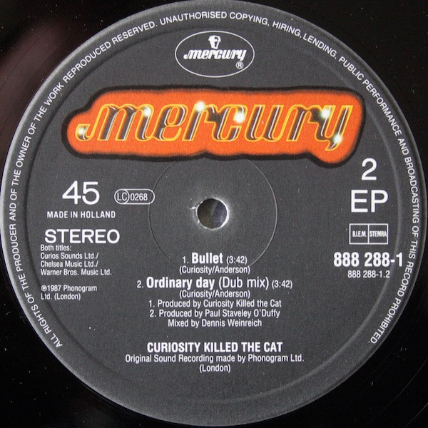 Curiosity Killed The Cat - Ordinary Day | Mercury (888 288-1) - 4 Curiosity Killed The Cat - Ordinary Day | Mercury (888 288-1) - 4