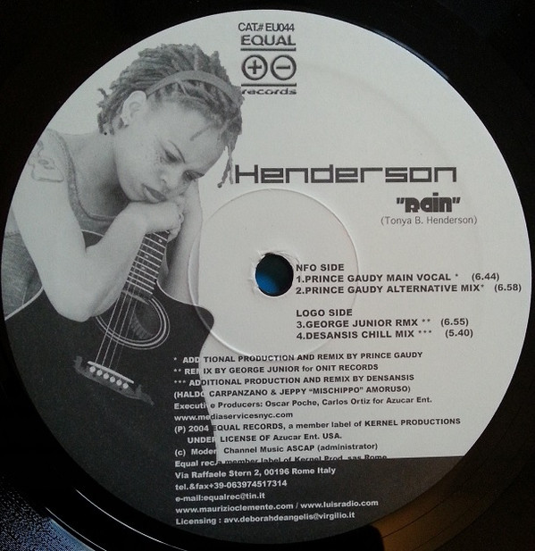 Henderson - Rain | Equal Records (EU044) - 2
