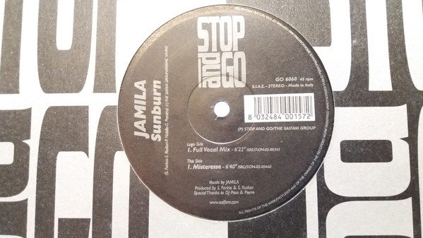 Jamila - Sunburn | Stop And Go (GO 6060) - main