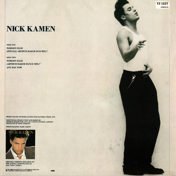 Nick Kamen - Nobody Else (Special Arthur Baker Dub Mix) | WEA (YZ 122TW) - 2