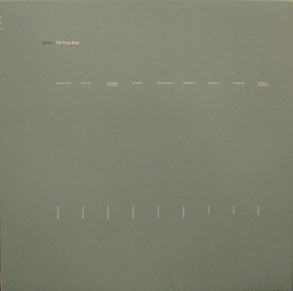Pet Shop Boys - Before | Parlophone (12RX 6431)