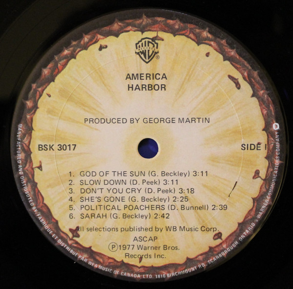 America - Harbor | Warner Bros. Records (BSK 3017) - 3 America - Harbor | Warner Bros. Records (BSK 3017) - 3