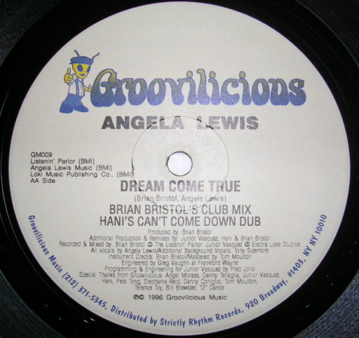 Angela Lewis - Dream Come True | Groovilicious (GM009) - 2