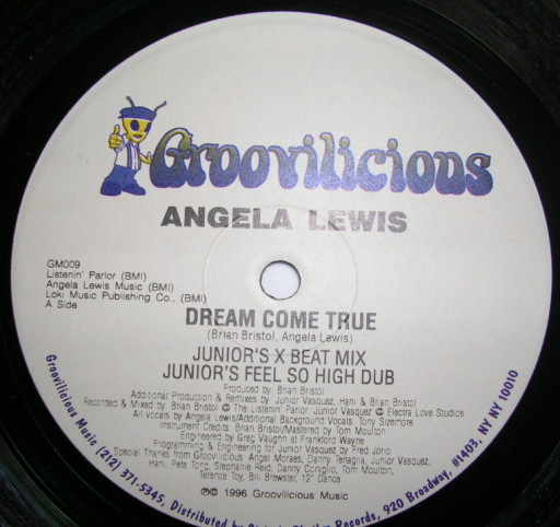 Angela Lewis - Dream Come True | Groovilicious (GM009) - 3