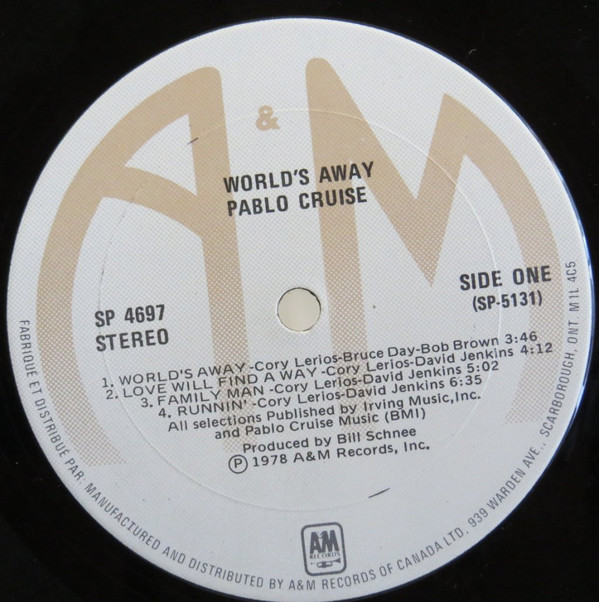 Pablo Cruise - Worlds Away | A&M Records (SP-4697) - 3 Pablo Cruise - Worlds Away | A&M Records (SP-4697) - 3