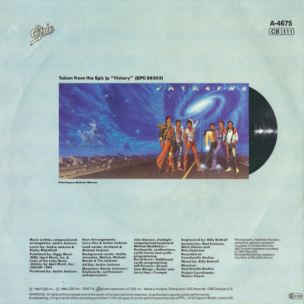 The Jacksons - Torture | Epic (A-4675) - 2 The Jacksons - Torture | Epic (A-4675) - 2