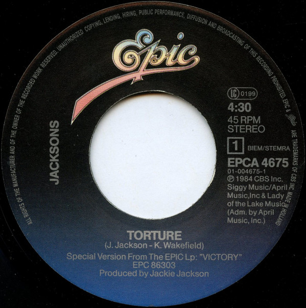 The Jacksons - Torture | Epic (A-4675) - 3 The Jacksons - Torture | Epic (A-4675) - 3