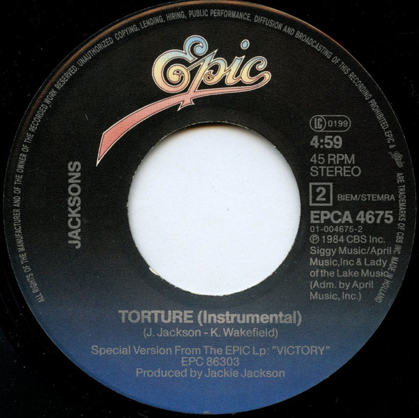 The Jacksons - Torture | Epic (A-4675) - 4 The Jacksons - Torture | Epic (A-4675) - 4
